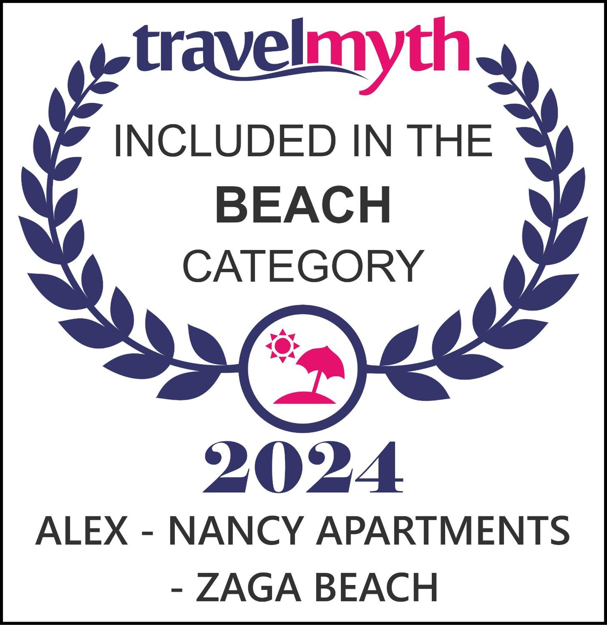 Alex - Nancy Apartments - Zaga Beach Koróni Eksteriør bilde